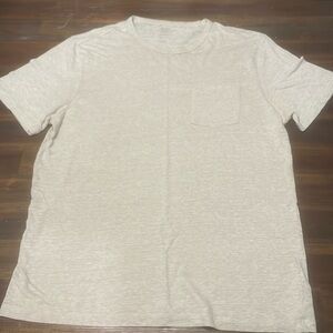 Old Navy Beige Pocket Tee Shirt Size Large